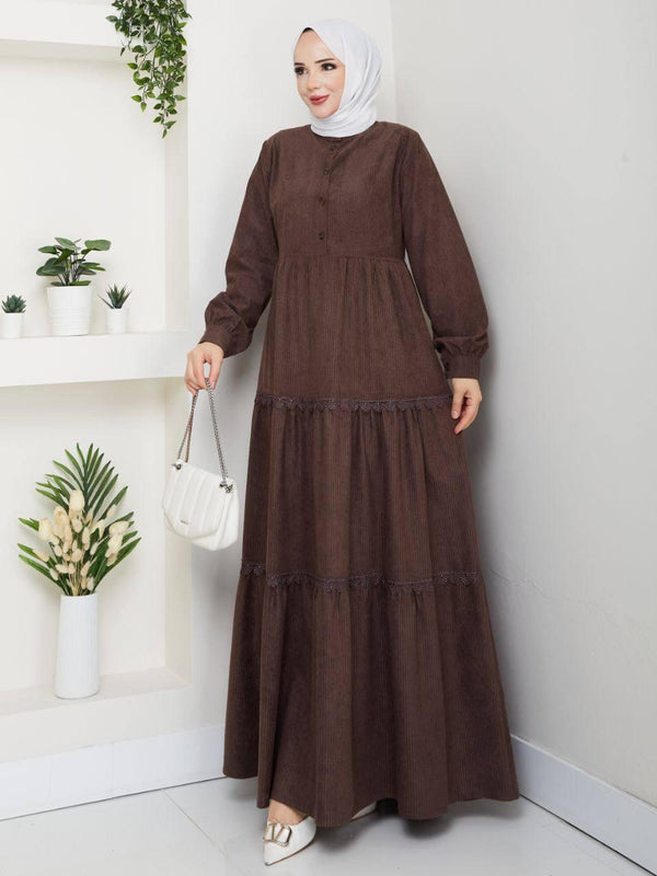 فستان قماش مخمل